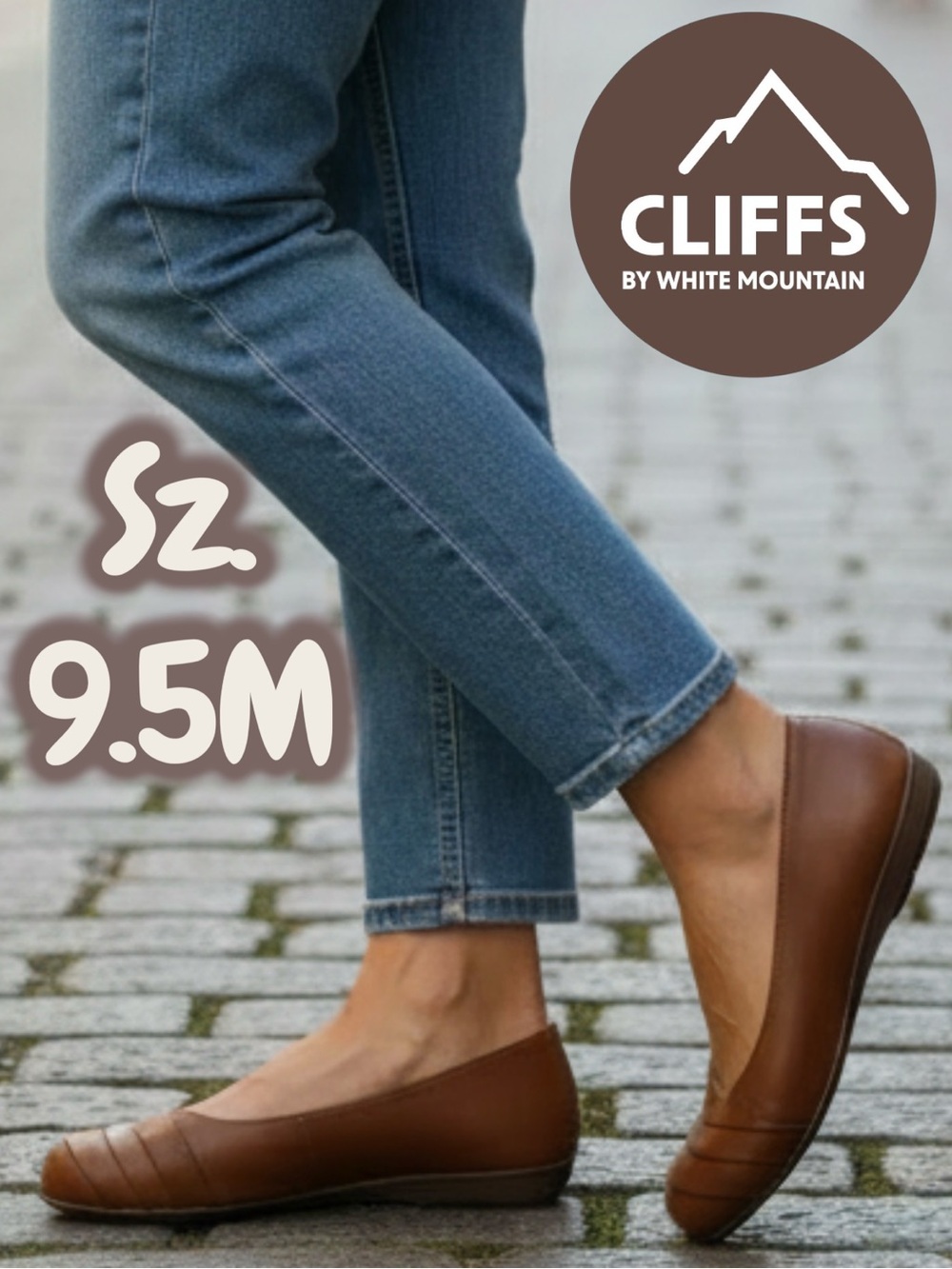 EUC Cliffs Clara Ballet Flats - Cognac Brown - Sz. 9.5M